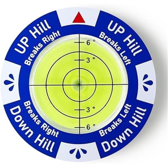 Golf Ball Marker - Golf Green Reader with Level Golf Accessories - Picture 2 of 8